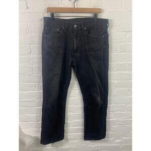 Vintage Levi’s 505 Men’s Denim Straight Leg Jeans Regular Fit Black Size 34X30